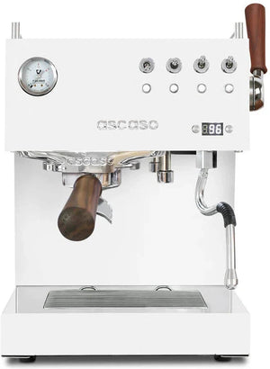 Ascaso - DUO PID Versatile Espresso Machine White/Wood 120V, NEMA 5-15 - DU.307(Special Order Item)