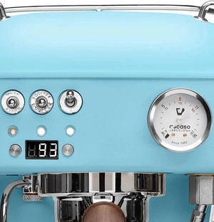 Ascaso - Dream PID PF Espresso Machine 120V Blue/Wood - DR.591 (Special Order Item)