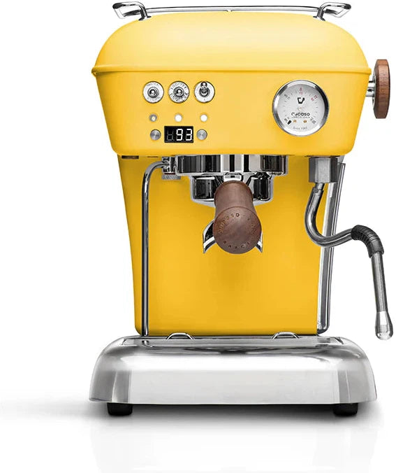 Ascaso - Dream PID PF Espresso Machine 120V Yellow/Wood - DR.599 (Special Order Item)