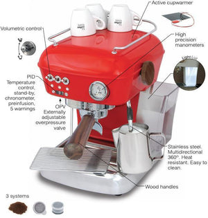 Ascaso - Dream PID Versatile Espresso Machine Matte Pistachio/Wood - DR.572 (Special Order Item)