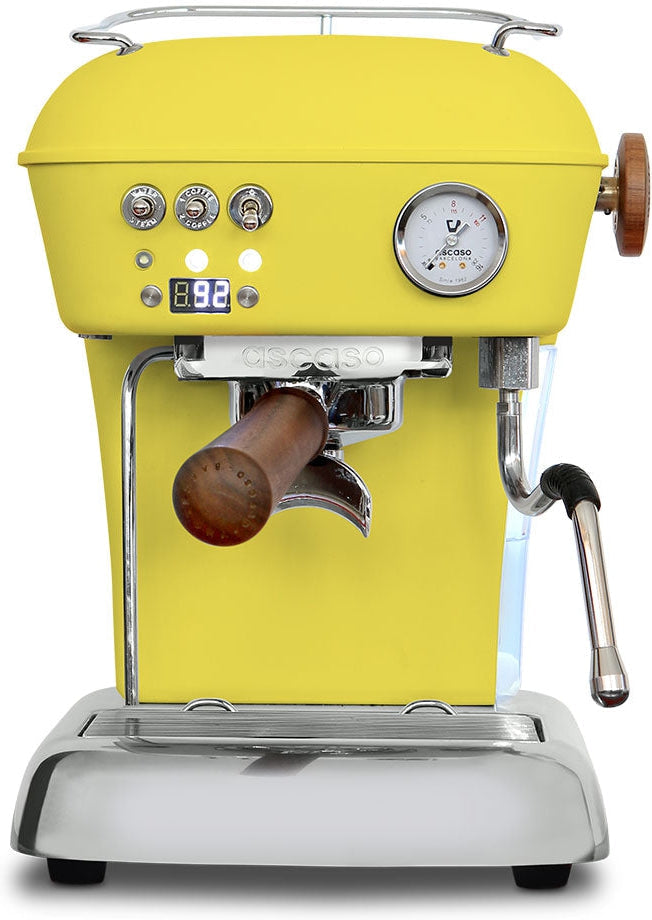 Ascaso - Dream PID Versatile Espresso Machine Matte Yellow/Wood - DR.566 (Special Order Item)