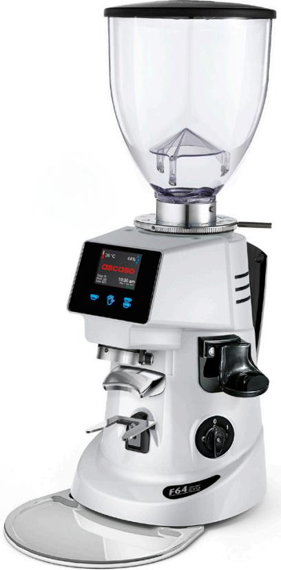 Ascaso - I-Bar F64EVO White Electronic Coffee Grinder - MOLF.22 (Special Order Item)