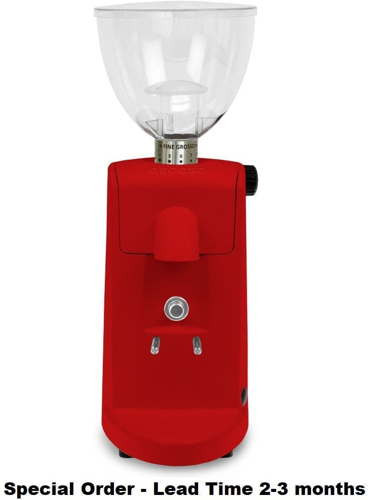 Ascaso - I-Mini Coffee Grinder I2 With Timer Red Textured - M.375U (Special Order Item)