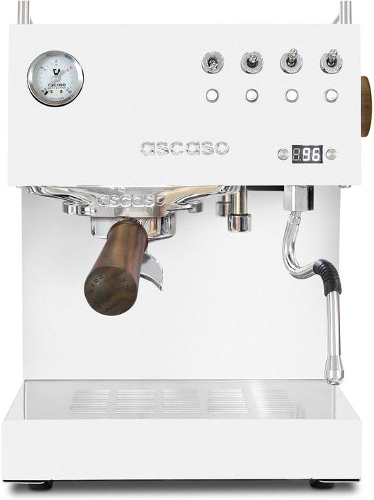 Ascaso - Steel DUO PID Espresso Machine White/Wood - DU.114 (Available August, Order Now!)