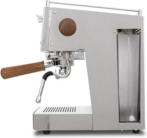 Ascaso - Steel Uno Versatile PID Espresso Machine Polished Aluminum/Wood - UNO117