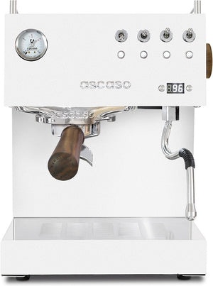 Ascaso - Steel Uno Versatile PID Espresso Machine White/Wood - UNO112