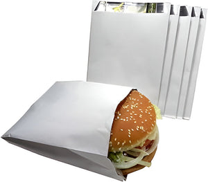 Atlas Paper Bag - 6 x 0.75 x 6.75 Sandwich, Burger Foil Bags, Pack of 500 - 2063003