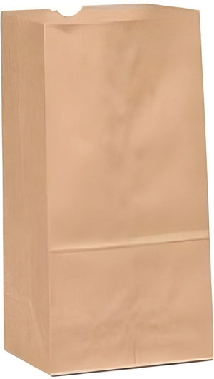 Atlas Paper Bag - 7" X 3.75" X 16" Brown Paper Bag with Window, 500/cs - 025212