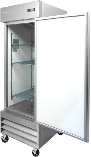 Aurora - 20.59 Cu. Ft. Stainless Steel Refrigerator With Single Glass Door - 59124