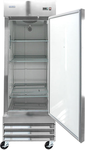 Aurora - 20.59 Cu. Ft. Stainless Steel Refrigerator With Single Glass Door - 59124