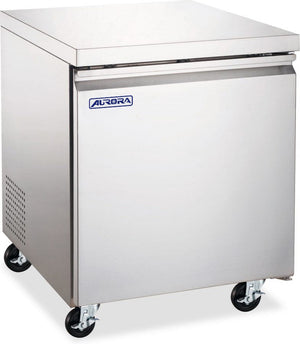 Aurora - 27″ 5.5 Cu.Ft. Stainless Steel Undercounter Freezer with Single Door - 59053