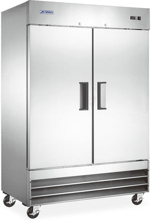 Aurora - 54″ 110V Stainless Steel Reach-in Two Door Freezer - 59025