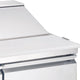 Aurora - 70" 19.5 Cu.Ft. Stainless Steel Refrigerated Salad/Sandwich Prep Table With Triple Door - 59048