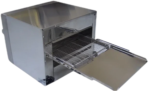 Bakemax - 14" Stainless Steel Commercial Countertop Electric Wide Conveyor Baker Pizza Oven - BMCB001