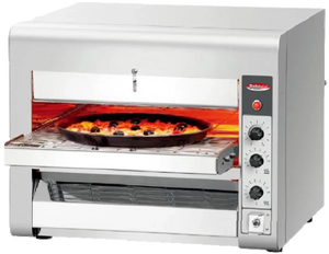 Bakemax - 14" Stainless Steel Commercial Countertop Electric Wide Conveyor Baker Pizza Oven - BMCB001