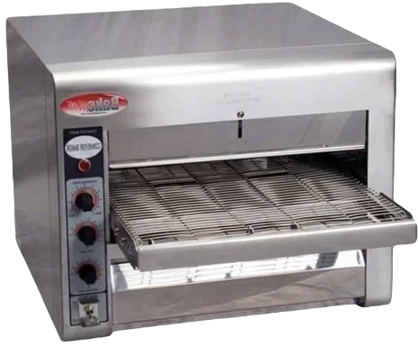 Bakemax - 14" Stainless Steel Commercial Countertop Electric Wide Conveyor Baker Pizza Oven - BMCB001