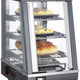 Bakemax - 14" Stainless Steel Wide Countertop Electric Heated Display Case With LED Lighting - BMTSC14