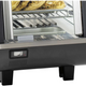 Bakemax - 14" Stainless Steel Wide Countertop Electric Heated Display Case With LED Lighting - BMTSC14