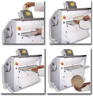 Bakemax - 20" Heavy Duty Double Pass Pizza & Pie Dough Sheeter - BMPS001