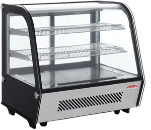 Bakemax - 28" Refrigerated Countertop Display Case with LED Lighting - BMREF28