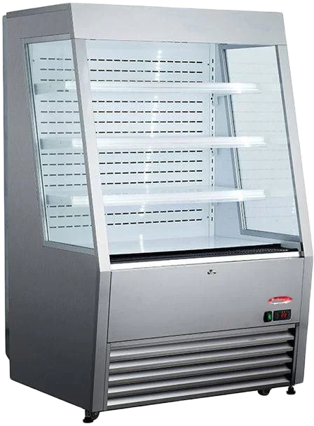 Bakemax - 36" Stainless Steel Grab and Go Refrigerated Floor Display Merchandiser - BMGGS36