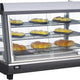 Bakemax - 36" Stainless Steel Wide Countertop Electric Heated Display Case With LED Lighting - BMTSC36