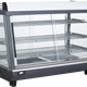 Bakemax - 36" Stainless Steel Wide Countertop Electric Heated Display Case With LED Lighting - BMTSC36