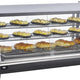 Bakemax - 48" Stainless Steel Wide Countertop Electric Heated Display Case With LED Lighting - BMTSC48