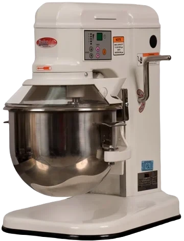 Bakemax - 7 QT 5 Speed Heavy Duty Gear Driven Countertop Planetary Mixer with Digital Control Panel - BMPM007