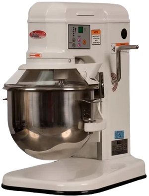 Bakemax - 7 QT 5 Speed Heavy Duty Gear Driven Countertop Planetary Mixer with Digital Control Panel - BMPM007