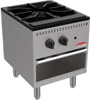 Bakemax - BASPS Series Stainless Steel Single Burner Gas Stock Pot Range - BASPS001