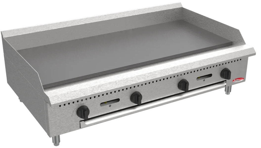 Bakemax - BATG Series 48" Stainless Steel Countertop Thermostatic Gas Griddle - BATG48