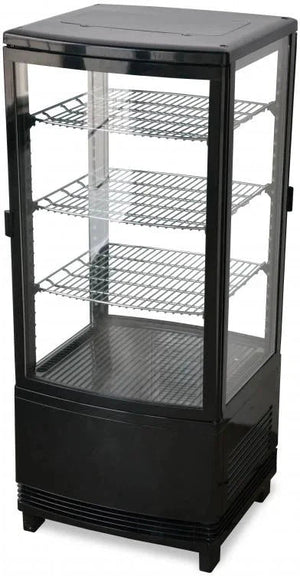 Bakemax - Refrigerated Countertop Display Case Double Door with LED Lighting - BMRCD02