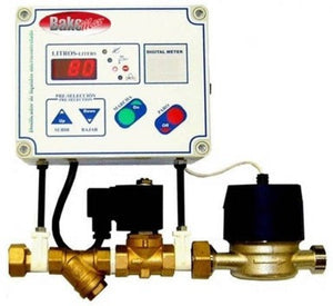 Bakemax - Water Meter, Mixer Model With Digital Display and 999 Max Capacity, 110V - BMWM010