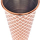 Barfly - 1 x 2 Oz Copper Plated Diamond Lattice Japanese Style Jigger - M37202CP