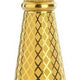 Barfly - 1 x 2 Oz Gold Plated Diamond Lattice Japanese Style Jigger - M37202GD