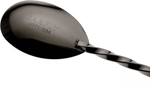 Barfly - 15.75" Gun Metal Black Bar Spoon With Muddler - M37019BK