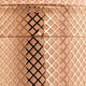 Barfly - 24 Oz Copper Plated Japanese Style Diamond Lattice Cocktail Shaker, Set Of 3 - M37205CP