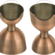 Barfly - 25 ml x 50 ml Antique Copper Heavy-Duty Straight Rim Bell Jigger - M37098ACP