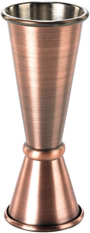 Barfly - 25 ml x 50 ml Antique Copper Japanese Style Jigger - M37002ACP