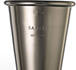 Barfly - 25 ml x 50 ml Black Japanese Style Jigger - M37002BK