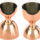 Barfly - 25 ml x 50 ml Copper Plated Heavy-Duty Straight Rim Bell Jigger - M37098CP