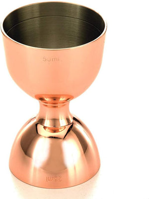 Barfly - 25 ml x 50 ml Copper Plated Heavy-Duty Straight Rim Bell Jigger - M37098CP