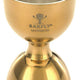 Barfly - 25 ml x 50 ml Gold Plated Heavy-Duty Straight Rim Bell Jigger - M37098GD