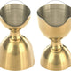 Barfly - 25 ml x 50 ml Gold Plated Heavy-Duty Straight Rim Bell Jigger - M37098GD