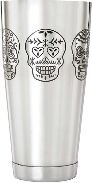 Barfly - 28 Oz Stainless Steel Silver Skull Cocktail Shaker - M37008SKU