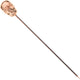 Barfly - 4.37" Copper-Plated Stainless Steel Skull Top Cocktail Pick - M37064CP