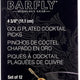 Barfly - 4.4" Gold Cocktail Pick with Grove Top - M37030GD