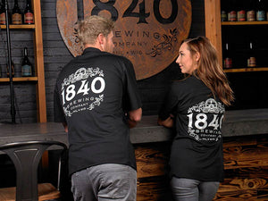 Barfly - Black Metro Edge Customizable Short Sleeve Brewer Shirt - M60250BK