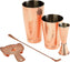 Barfly - Copper Plated Diamond Lattice Basic Cocktail Shaker, Set Of 4 - M37206CP